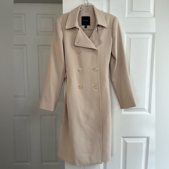 SOLD Ever New Double-breasted Belted-waist Coat 4 - Picture 3 of 14